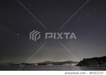 瀨戶內海早春星空,獵戶座下沉 瀨戶內海早春星空,獵戶座下沉 96501237