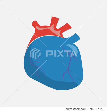Heart icon on a white background. Heart icon on a white background. 96502459