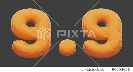 9.9 sale golden inflatable Helium foil numbers bread balloons style. vector illustration eps10 9.9 sale golden inflatable Helium foil numbers bread balloons style. vector illustration eps10 96503698
