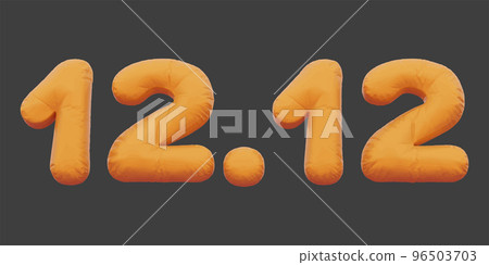 12.12 sale golden inflatable Helium foil numbers bread balloons style. vector illustration eps10 12.12 sale golden inflatable Helium foil numbers bread balloons style. vector illustration eps10 96503703