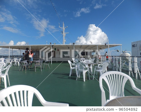 chill out on the deck of the ship chill out on the deck of the ship 96504892