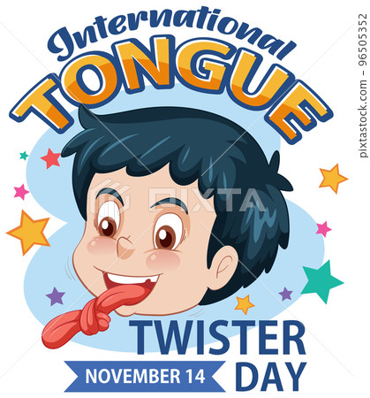 International Tongue Twister Day Banner Design 96505352