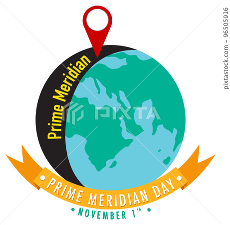 Prime Meridian Day Logo Concept Prime Meridian Day Logo Concept 96505916