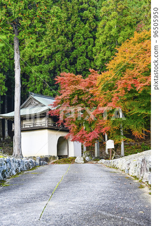 有秋葉的Kochidani Amidaji寺廟 有秋葉的Kochidani Amidaji寺廟 96505950