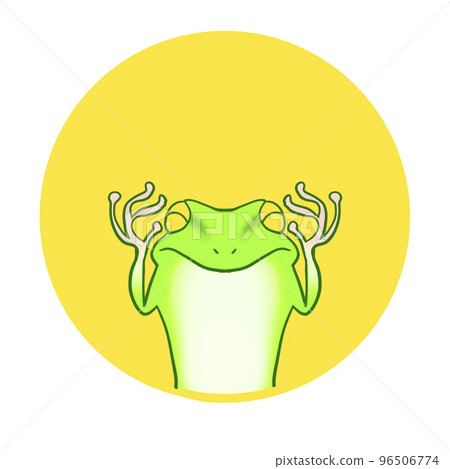 Expressive cute frog illustration icon Expressive cute frog illustration icon 96506774