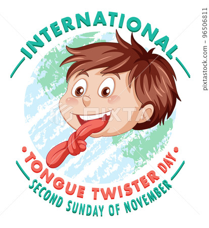 International Tongue Twister Day Banner Design International Tongue Twister Day Banner Design 96506811