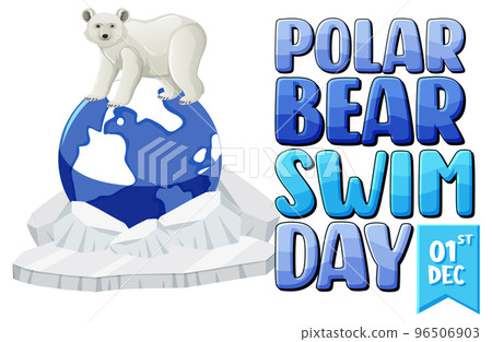 Polar Bear Swim Day Banner Design 96506903