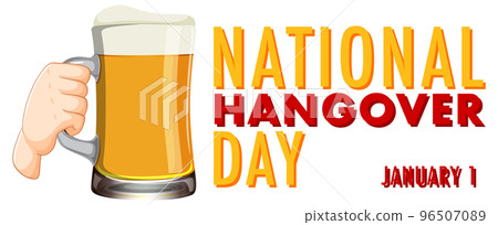 National Hangover Day Banner Design National Hangover Day Banner Design 96507089