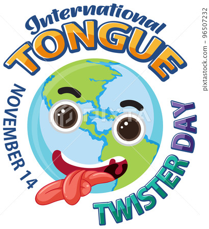 International Tongue Twister Day Banner Design International Tongue Twister Day Banner Design 96507232