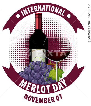 International Merlot Day Logo Design 96507235
