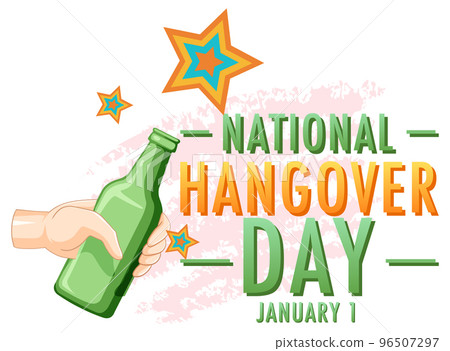 National Hangover Day Banner Design 96507297