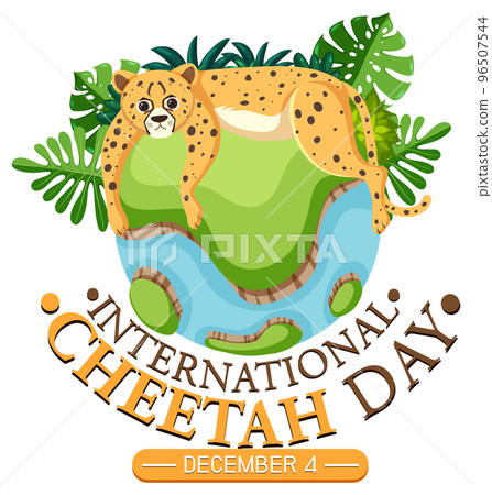 International cheetah day poster template International cheetah day poster template 96507544