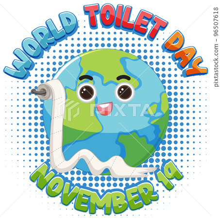 World toilet day text design World toilet day text design 96507618