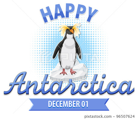 Happy Antarctica day poster design Happy Antarctica day poster design 96507624