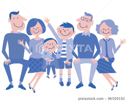 Smart B family 3 generations 6 people (blue) 5 Smart B family 3 generations 6 people (blue) 5 96509192