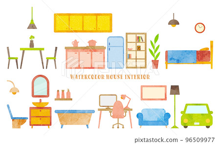 水彩觸感內飾套裝（彩色版） 96509977