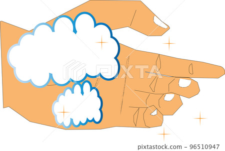 Illustration of bubbles on hands Illustration of bubbles on hands 96510947