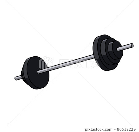 illustration of barbell diagonal 96512229