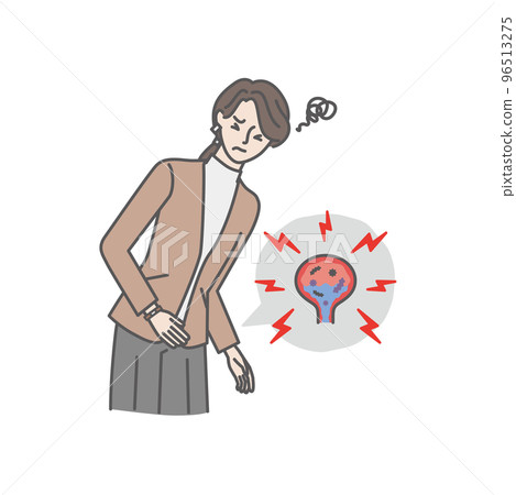 Young woman feeling pain with cystitis 96513275