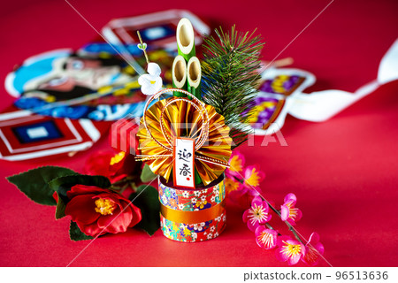 New Year image New Year's card material 96513636
