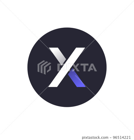 dYdX Token (DYDX) icon isolated on white background. dYdX Token (DYDX) icon isolated on white background. 96514221