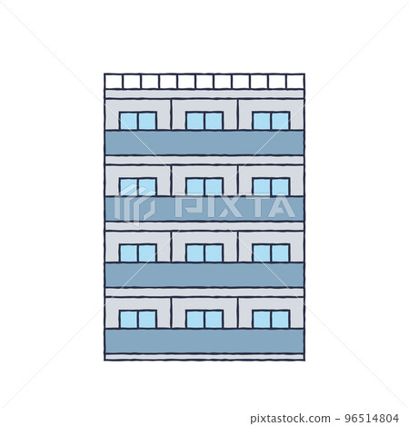 簡單的建築插畫 96514804