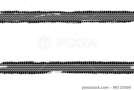 Auto tire tread grunge element. Car and motorcycle tire pattern, wheel tyre tread track. Black tyre print. Vector illustration isolated on white background Auto tire tread grunge element. Car and motorcycle tire pattern, wheel tyre tread track. Black tyre print. Vector illustration isolated on white background 96515009