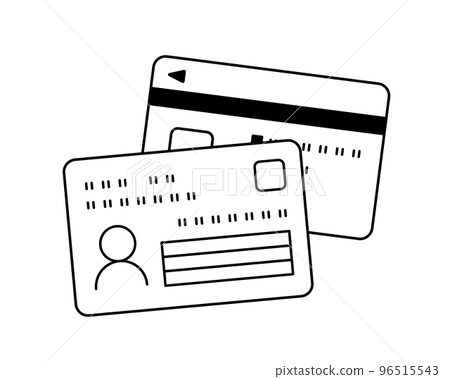 My number card illustration icon double-sided set individual number identification card my number system health insurance card 96515543