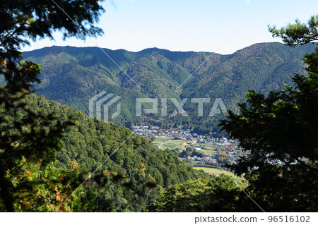 Village of Ohara seen from Mount Konpira Village of Ohara seen from Mount Konpira 96516102