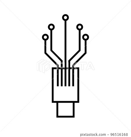Viber optic cable icon Viber optic cable icon 96516168