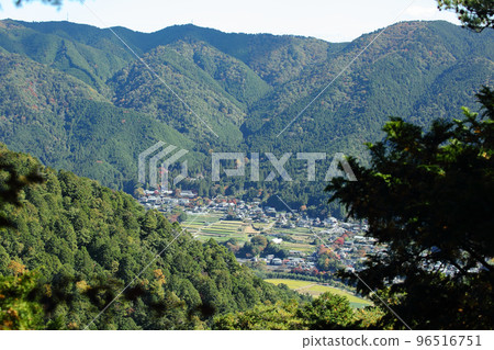 從金比羅山看到的大原村 從金比羅山看到的大原村 96516751