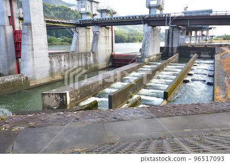 Agano River, Niigata Prefecture, scenery near the head works of Agano River Agano River, Niigata Prefecture, scenery near the head works of Agano River 96517093