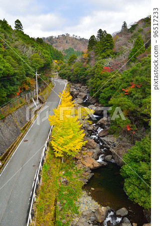 Scenery from Shindoji Bridge in Oe-cho, Fukuchiyama City, Kyoto Prefecture Scenery from Shindoji Bridge in Oe-cho, Fukuchiyama City, Kyoto Prefecture 96517233