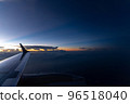 A plane at dusk 96518040