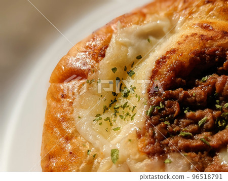 bolognese pizza bread bolognese pizza bread 96518791