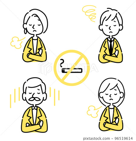 帶有悲傷表情的戒菸商務矢量素材負圖標集 帶有悲傷表情的戒菸商務矢量素材負圖標集 96519614