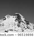 Black and white Mount Kazbek in winter 96519898