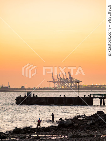 淡水的夕陽風光 淡水的夕陽風光 96519919