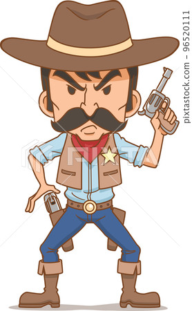 Cartoon character of Cowboy. Cartoon character of Cowboy. 96520111