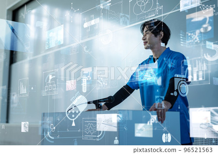 Male staff working in the medical field Male staff working in the medical field 96521563