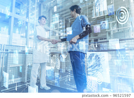 Male staff working in the medical field 96521597