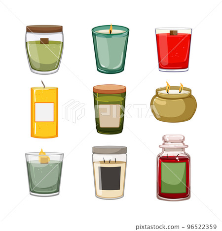 scented candle set cartoon vector illustration scented candle set cartoon vector illustration 96522359