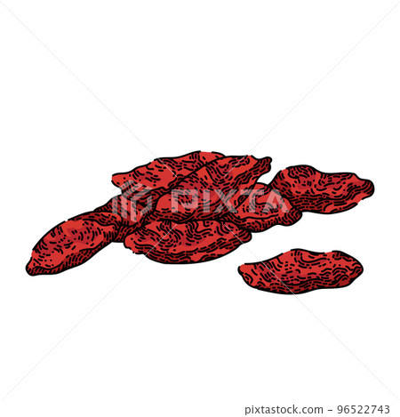 goji dried red sketch hand drawn vector goji dried red sketch hand drawn vector 96522743