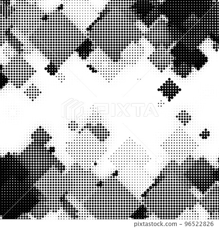 Halftone Pattern. Set of Dots. Dotted Texture on White Background. Overlay Grunge Template. Distress Linear Design. 96522826