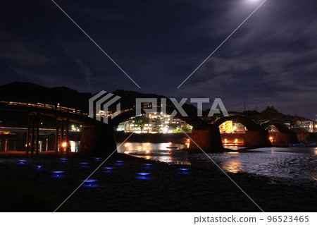 日本觀光錦帶橋！山口縣岩國市橫山，日本的四季，錦帶橋 96523465