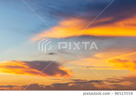 Sunset clouds 96523559