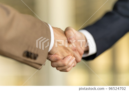 Two businessmen shaking hands 96524702