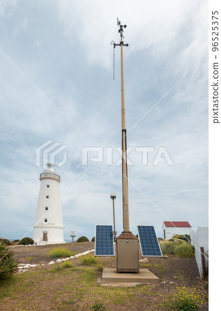 Solar powered weather station with lighthouse, Cape Willoughby, Kangaroo Island,SA Solar powered weather station with lighthouse, Cape Willoughby, Kangaroo Island,SA 96525375
