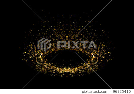 circle light frame on black background circle light frame on black background 96525410