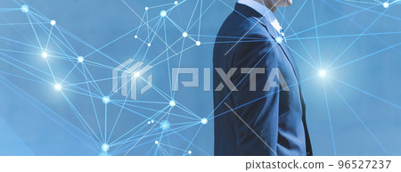 Cool businessman in his 30s-40s wearing a suit Cool businessman in his 30s-40s wearing a suit 96527237